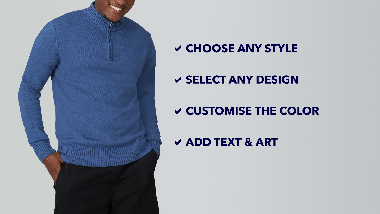 CLIFTON Regents Custom Knitted Quarter-Zip